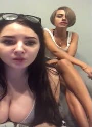 russian girls teasing on periscope