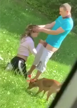 polish couple caught fucking in the park