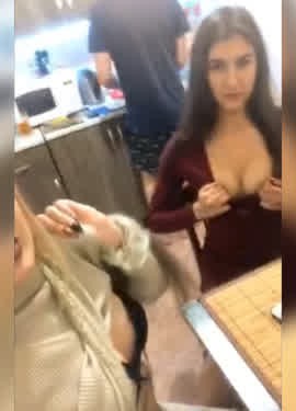 hot drunk russians showing their nice tits on periscope